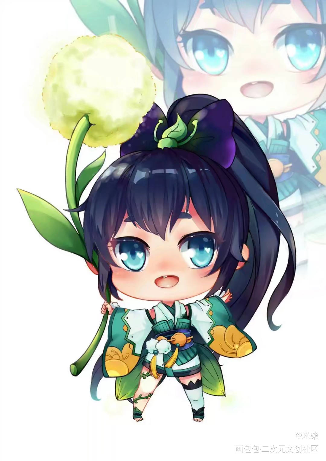 阴阳师同人_阴阳师萤草q版同人绘画作品