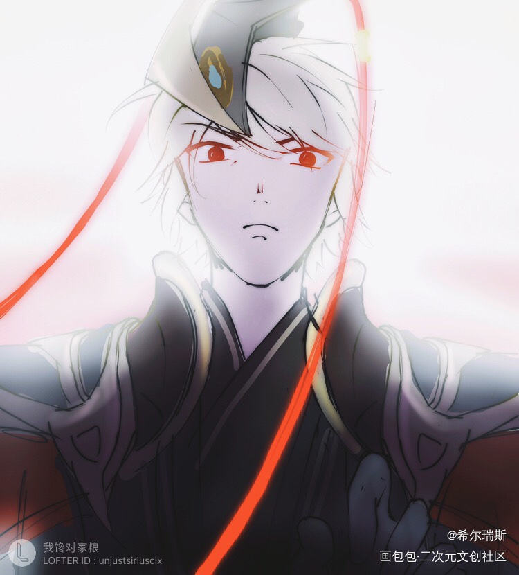 白嬴_王者荣耀白起嬴政白嬴起政周边设计绘画作品