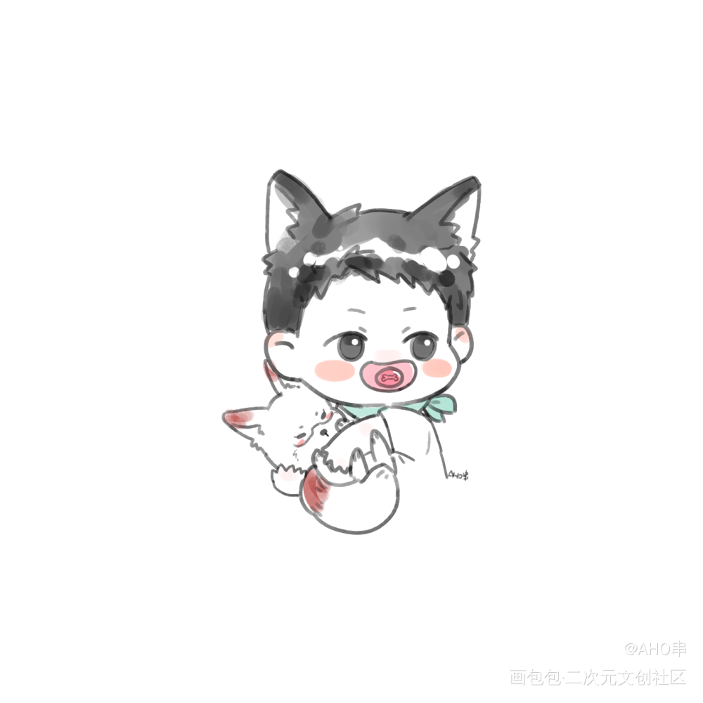 炀炀狗狗_188男团针锋对决原炀q版绘画作品