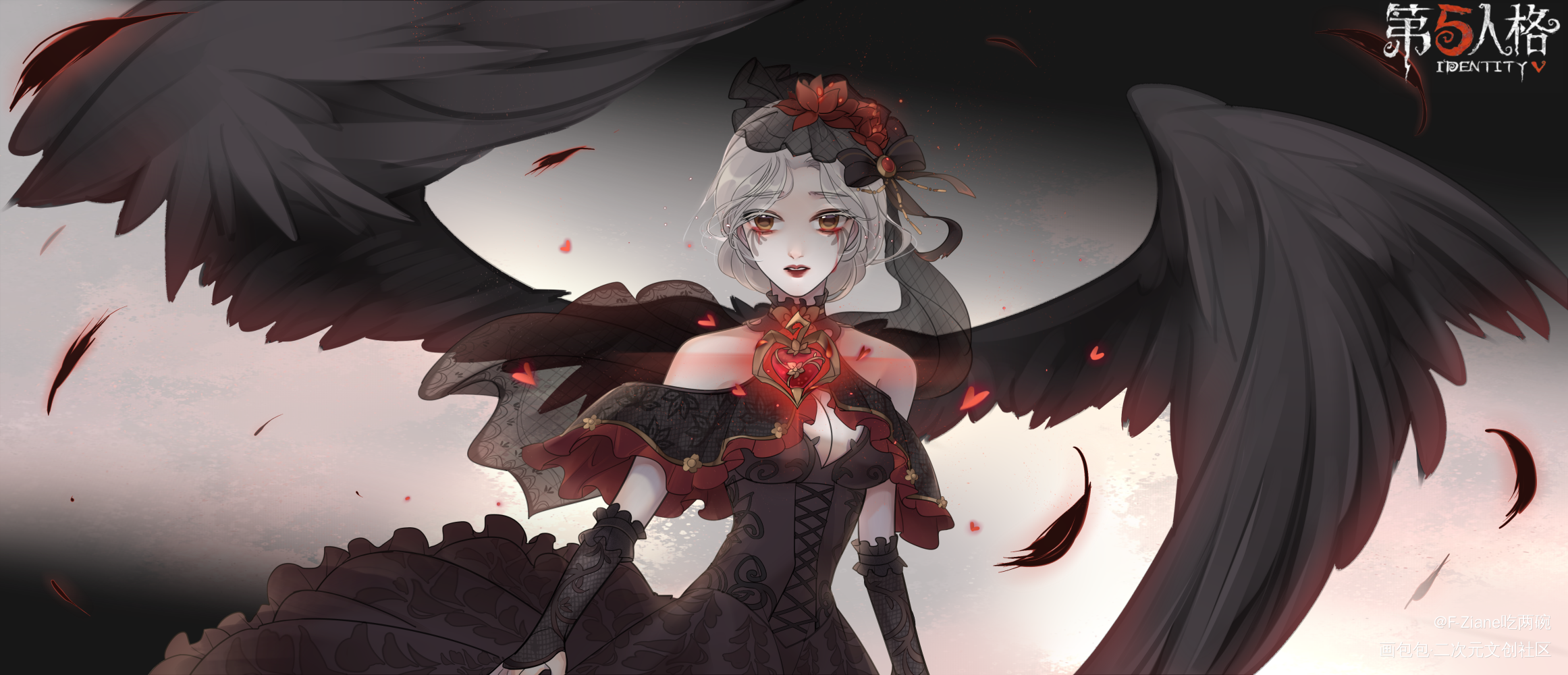 给小医生加了翅膀_第五人格第五人格医生日系插画头像绘画作品