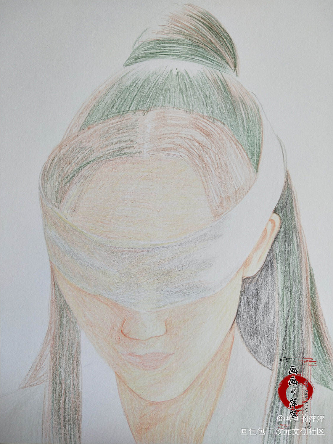 三生三世十里桃花 白浅 彩铅