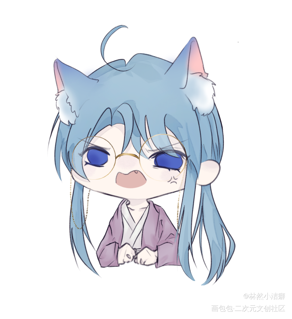 猫猫雨总_不健全关系《不健全关系》滕瑞雨q版平涂同人绘画作品