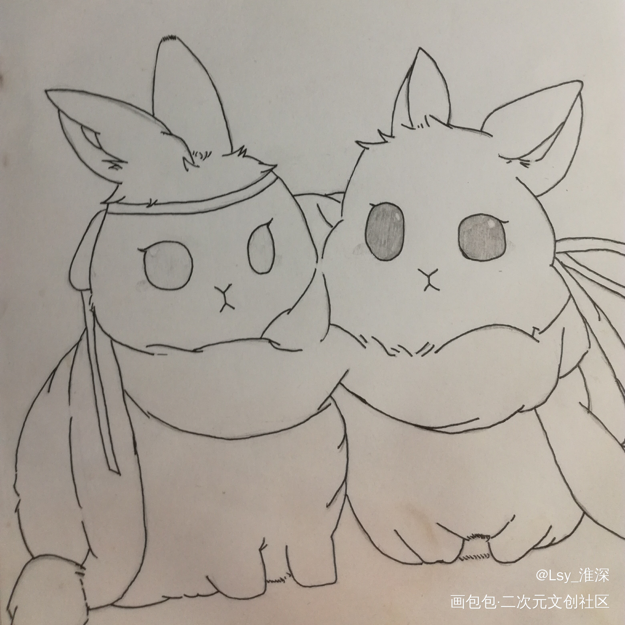 是以前画的忘羡兔子