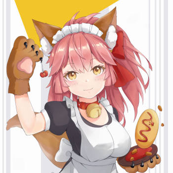 fgo玉藻猫同人插画_《fate/grand order》fgo手游玉藻猫日系插画同人