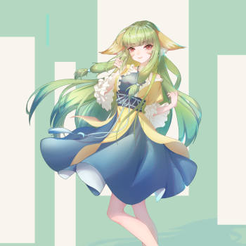 涂山容容_狐妖小红娘日系同人绘画作品