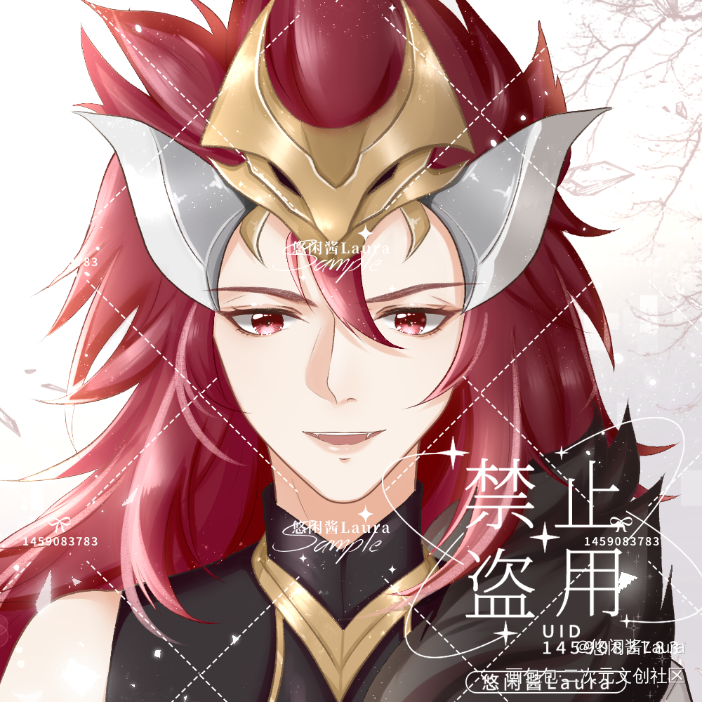 (王者/头像)玄策——白虎志_王者荣耀百里玄策平涂同人头像约稿绘画