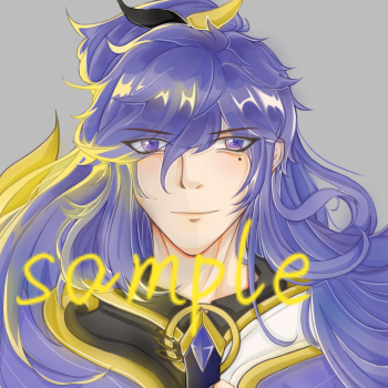 一念神魔._王者荣耀李信绘画作品