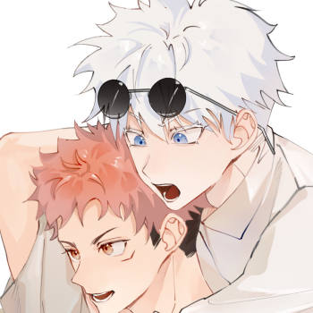 咒术回战五悠同人绘画作品